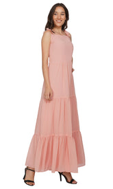 Peach Georgette Dress
